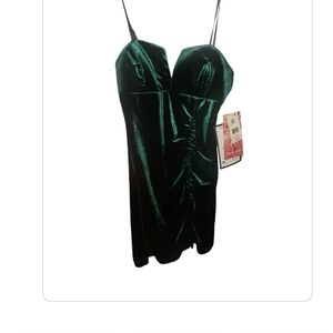 Emerald Sundae forest green dress size S NWT